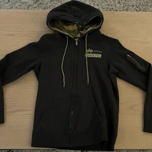 Alpha Industries Black Hoodie SF Giants